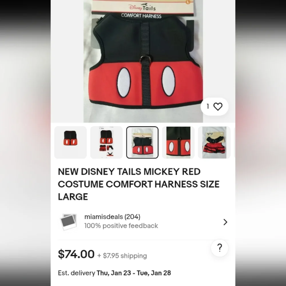 Mickey mouse cat harness